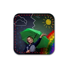 Mini Guy Rubber Coaster (Square) View2