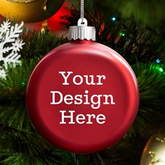 Personalized Name Christmas Tree LED Glass Round Ornament View4