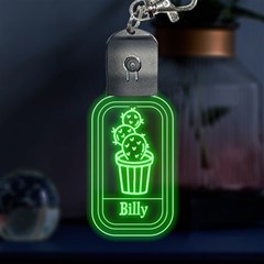 Personalized Dog Cat Pet Footprint Name LED Key Chain View2