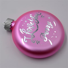 Personalized Name Christmas Tree LED Glass Round Ornament View18