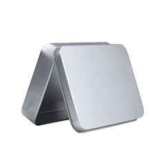 Personalized Easter Name Flip Top Metal Box Flip Top Metal Box (Silver)   View3