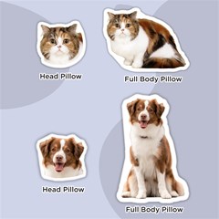Personalized Photo in Merchant Businessman Cartoon Style Custom Shaped Cushion Cut To Shape Cushion Case View3
