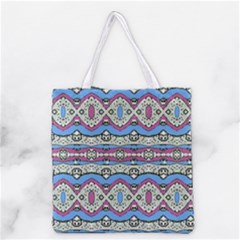 Aztec Style Pattern In Pastel Colors Grocery Tote Bag