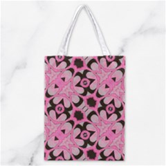 Powder Pink Black Abstract  Classic Tote Bag