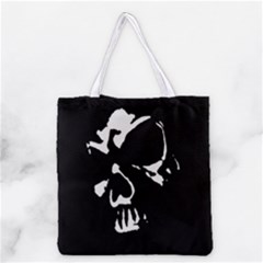 Gothic Skull Grocery Tote Bag