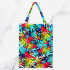Watercolor Tropical Leaves Pattern Classic Tote Bag