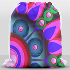 Abstract Digital Art  Drawstring Bag (large)