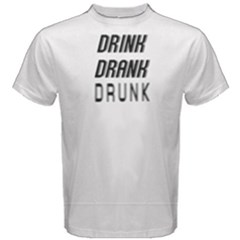 White Drink Drank Drunk  Men s Cotton Tee