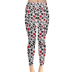 Black Death Pattern Leggings