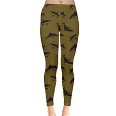 Olive Shark Leggings 