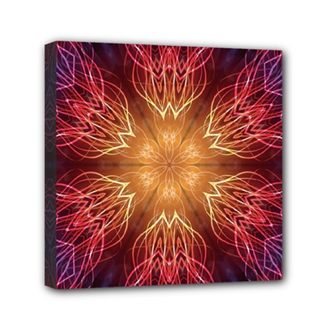 Fractal Abstract Artistic Mini Canvas 6  X 6 