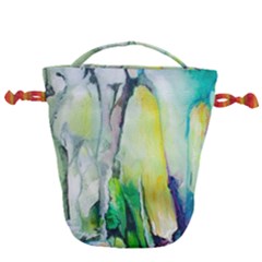 Art Abstract Modern Abstract Drawstring Bucket Bag