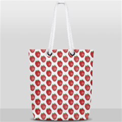 Colorful Shiny Eat Edible Food Full Print Rope Handle Tote (small)