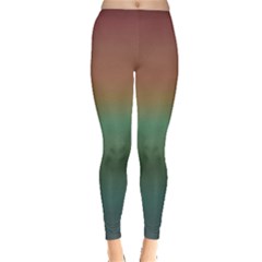 Turquoise And Rust Leggings 