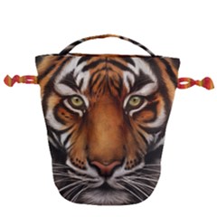 The Tiger Face Drawstring Bucket Bag