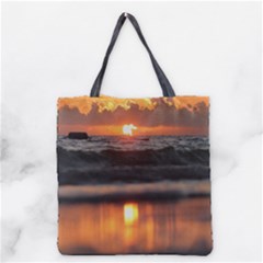 Ocean Sunrise Grocery Tote Bag