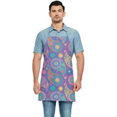 Baatik Purple Print Kitchen Apron