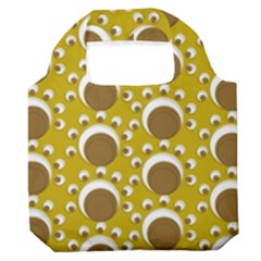 Minimalist Circles  Premium Foldable Grocery Recycle Bag