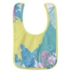Plants Leaves Border Frame Baby Bib