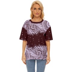 Ornamental Leaves Wallpaper Plants Oversized Basic Tee
