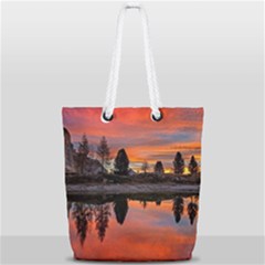 Lago Di Limides Dolomites Alps Italy Mountains Full Print Rope Handle Tote (small)