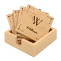 Personalized Name Bamboo Coaster Set View1
