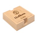 Personalized Family Role Name Bamboo Coaster Set View2