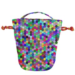 Background Color Drawstring Bucket Bag