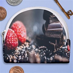 Chocolate Dark Horseshoe Style Canvas Pouch