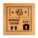 Personalized New Birth Baby Name Wood Photo Frame Cube View2