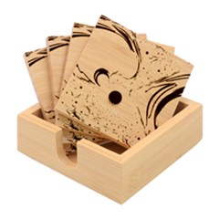 Fractal Background Pattern Texture Abstract Design Abstract Bamboo Coaster Set