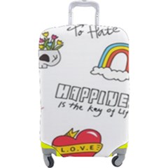 Abstract-fashion-background-suitable-fabric-printing Luggage Cover (large)