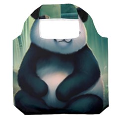 Animal Panda Forest Tree Natural Premium Foldable Grocery Recycle Bag
