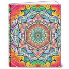 Mandalas Psychedelic 8  X 10  Hardcover Notebook