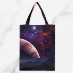 Clouds Fantasy Space Landscape Colorful Planet Classic Tote Bag