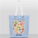Flower Pattern Full Print Rope Handle Tote (Small) View1