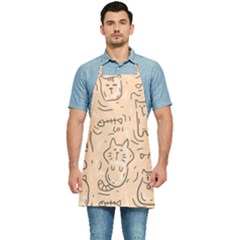 Cat Background Kitchen Apron