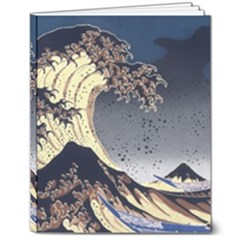 The Great Wave Off Kanagawa Japan Japanese Waves 8  X 10  Hardcover Notebook