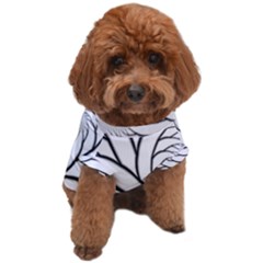 Fractal Symmetry Pattern Network Dog T-shirt
