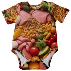 Fruit Snack Diet Bio Food Healthy Baby Short Sleeve Bodysuit