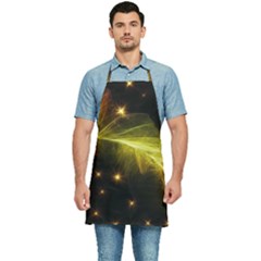 Particles Vibration Line Wave Kitchen Apron