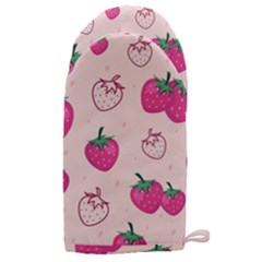 Seamless Strawberry Fruit Pattern Background Microwave Oven Glove