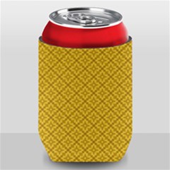 Yellow Floral Pattern Vintage Pattern, Yellow Background Can Holder