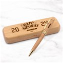 Personalized Happy Birthday Alderwood Pen Set View1