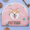 Personalized Pet Illustration Horseshoe Style Canvas Pouch Horseshoe Style Canvas Pouch View1