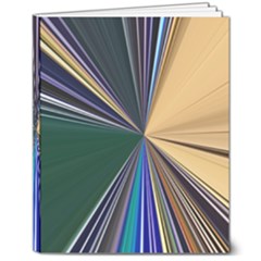 Colorful Centroid Line Stroke 8  X 10  Hardcover Notebook
