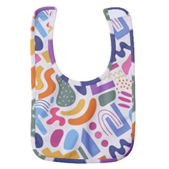 Abstract Pattern Background Baby Bib
