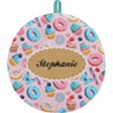 Personalized Icecream Dessert Initial Any Text Name Round Trivet Round Trivet View2