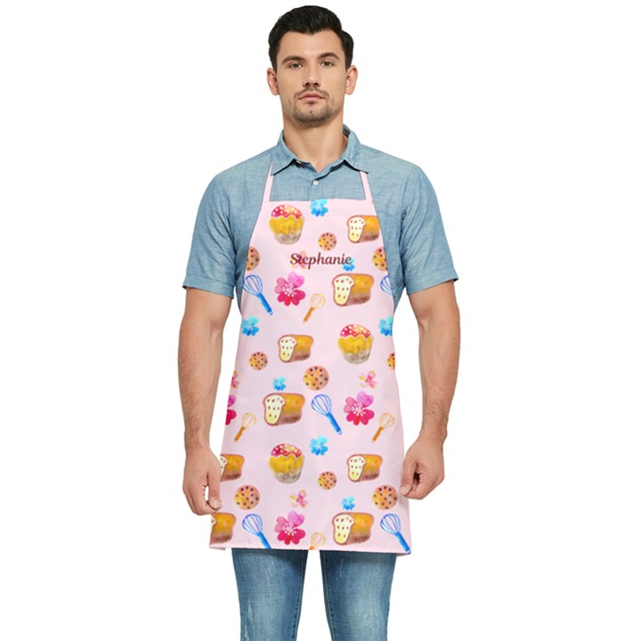 Personalized Flower Beard Name Kitchen Apron Kitchen Apron
