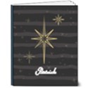Personalized Name Stripe Hardcover Notebook 8  x 10  Hardcover Notebook View1